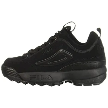Fila Disruptor II Kids Sneaker Triple Black Size 4.5 M US