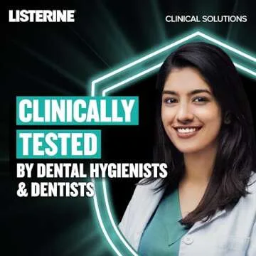 Listerine Clinical Solutions Enamel Strength Mint Oral Rinse, Daily Anticavity Fluoride Mouthwash to Repair Tooth Enamel & Prevent Cavities for Stronger* Teeth, Alpine Mint, 1 L