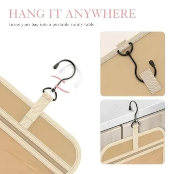 HOTOR Toiletry Bag with Hanging Hook for Travel