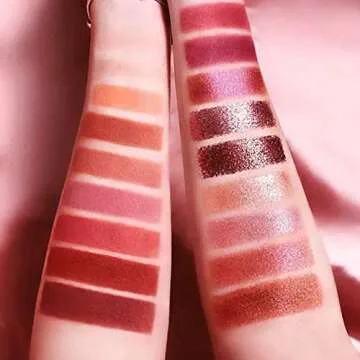 Anni CAIJI 18 Colors New Nude Eyeshadow Palette - Pigmented, Multi Reflective, Glitter & Matte