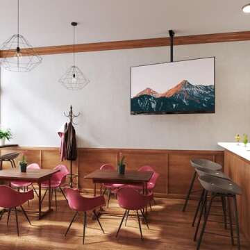 Mount-It! Ceiling TV Mount Bracket for Flat & Sloped Ceilings