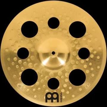 Meinl 16” Trash Crash Cymbal with Holes – HCS Traditional Finish Brass for Drum Set, Made In Germany, 2-YEAR WARRANTY (HCS16TRC)