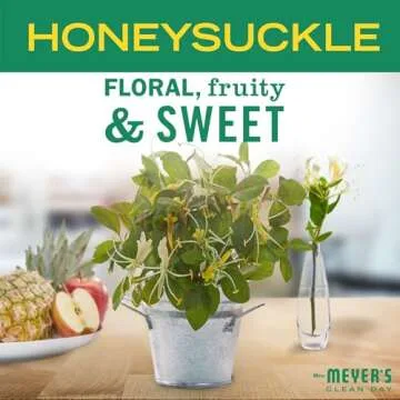 MRS. MEYER'S CLEAN DAY Liquid Laundry Detergent, Biodegradable Formula Infused with Essential Oils, Honeysuckle, 64 oz - Pack of 2 (128 Loads)