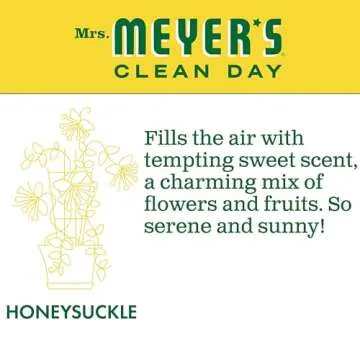 MRS. MEYER'S CLEAN DAY Liquid Laundry Detergent, Biodegradable Formula Infused with Essential Oils, Honeysuckle, 64 oz - Pack of 2 (128 Loads)