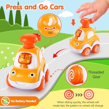 Toy Cars for Toddlers | Fun Press and Go Cars