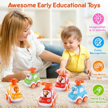 Toy Cars for Toddlers | Fun Press and Go Cars