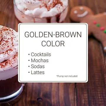 Monin - Gingerbread Syrup, Hint of Nutmeg and Cinnamon, Natural Flavors, Great for Lattes, Mochas, Sodas, and Cocktails, Non-GMO, Gluten-Free (750 ml)