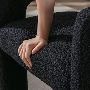 Comfy Modern Sherpa Barrel Dining Chair for Your Home