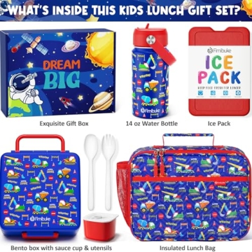 Fimibuke Kids Bento Lunch Box - Perfect for Ages 3-12