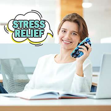 LulusVente Pop It Fidget Toys - Bubble Tie Dye Fidgets Toys for Anxiety - Sensory Toys for Autism - Stress Relief Toys for Kids with ADHD - Food Grade Silicone 3 Pack Set, Push Pop Fidget Toy (Round)