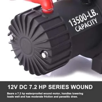 RUGCEL 13500lb Waterproof Electric Truck Winch