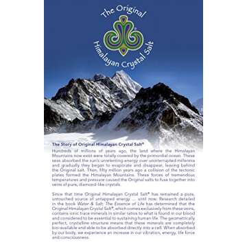 Original Himalayan Salt Crystal - Fine Granulated Culinary Salt for Cooking, Food Preparation and Health with 84 Trace Minerals - 2.2lb (1kg)