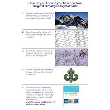 Original Himalayan Salt Crystal - Fine Granulated Culinary Salt for Cooking, Food Preparation and Health with 84 Trace Minerals - 2.2lb (1kg)