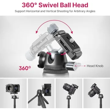 ULANZI MT-47 Aluminum Mini Tripod for DSLR & Smartphones