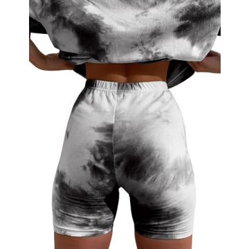 Trendy 2 Piece Summer Tie Dye Set for Ladies
