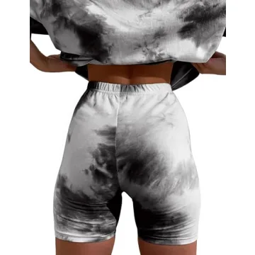 Trendy 2 Piece Summer Tie Dye Set for Ladies