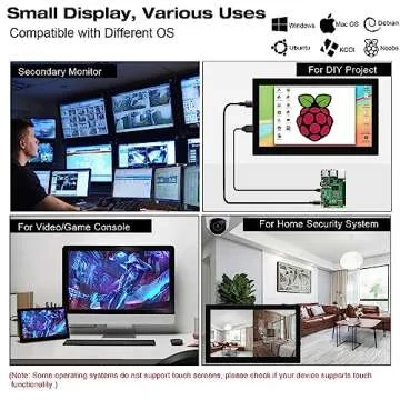 Portable Touchscreen Mini Monitor - Akntzcs 7 inch HDMI Display