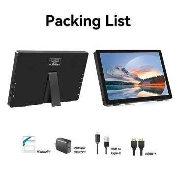 Portable Touchscreen Mini Monitor - Akntzcs 7 inch HDMI Display