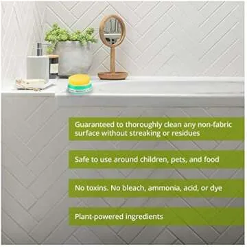 Earth Brite All Purpose Cleaner 2-Pack – Clay Bar Cleans Stoves, Bathrooms, and All Hard Surfaces – 100% Natural Cleaning Product