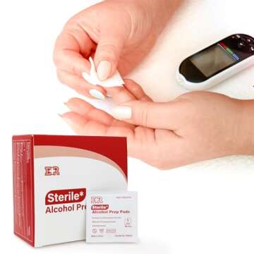 Ever Ready Alcohol Prep Pads - 200 Individually Wrapped Wipes