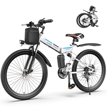 Vivi Folding Electric Bike 750W Peak Motor with LCD Display and 21-Speed