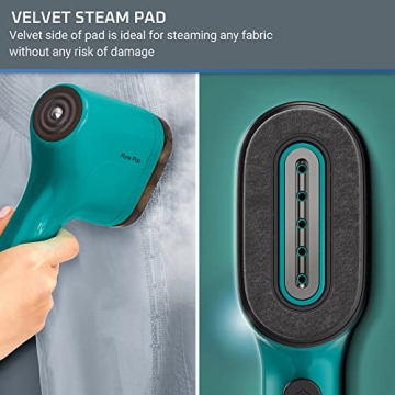 Rowenta, Steamer for Clothes, PurePop Handheld Steamer, 1.5Lbs, 15 Second Heatup, 2.3 Oz Capacity, 1150 Watts, Ironing, Green Clothes Steamer, Vacation Essentials, Travel Must Have, DR2024