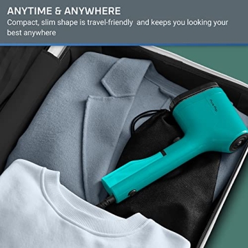 Rowenta, Steamer for Clothes, PurePop Handheld Steamer, 1.5Lbs, 15 Second Heatup, 2.3 Oz Capacity, 1150 Watts, Ironing, Green Clothes Steamer, Vacation Essentials, Travel Must Have, DR2024