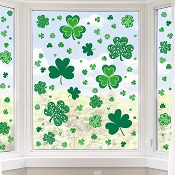 Vibrant St. Patrick's Day Window Clings 109 Pieces