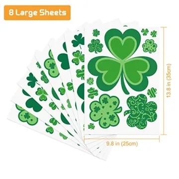 Vibrant St. Patrick's Day Window Clings 109 Pieces