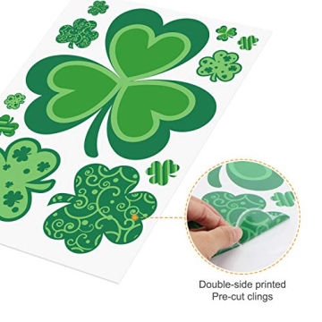 Vibrant St. Patrick's Day Window Clings 109 Pieces