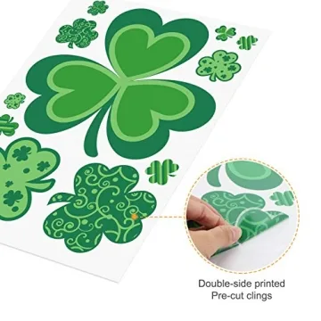 Vibrant St. Patrick's Day Window Clings 109 Pieces