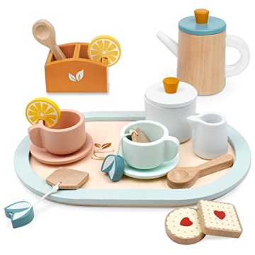 PairPear Wooden Tea Set for Kids: Perfect Gift for Tea Parties