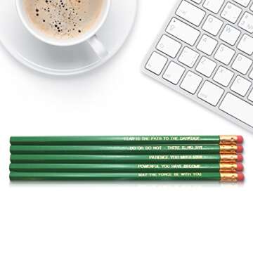Fresh Prints of CT Yoda Star Wars The Jedi - Inspirational Pencils Engraved With Funny And Motivatio...
