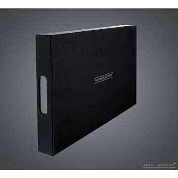 Black Leather Serving Tray with Handles, Glossy Faux Crocodile Print, 18x12 Food Drinks Tray for Coffee Table, Breakfast, Dinner & Bar, Decorative Storage Tray for Ottoman, Kitchen, Bedroom, Tv, Gift