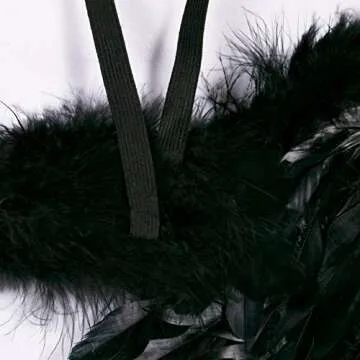 SEVADA Black Angel Wings and Halo, Angel Costume for Adult, Devil Dark Angel Costumes for Adults Women Men, Fallen Feather Angel Wing for Girls Kids Child Teen Boys Children