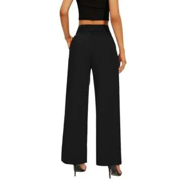 KICZOY Women High Waist Wide Leg Trousers for Classy Styles