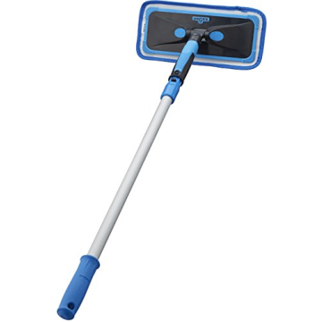 Unger Professional ProClean Indoor Window Cleaning Kit with 2’ Pole & 2 Machine Washable Microfibe...