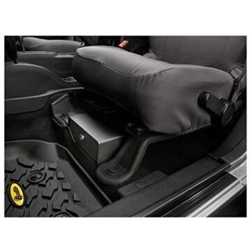 Bestop 42640-01 HighRock 4x4 Under Seat Lock Box for 2007-2018 Wrangler JK, Driver Side (Does Not Fi...