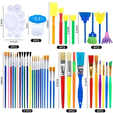 BigOtters 45PCS Kids Painting Set for Creative Fun