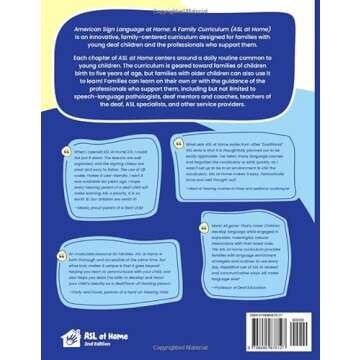 American Sign Language at Home: A Family Curriculum