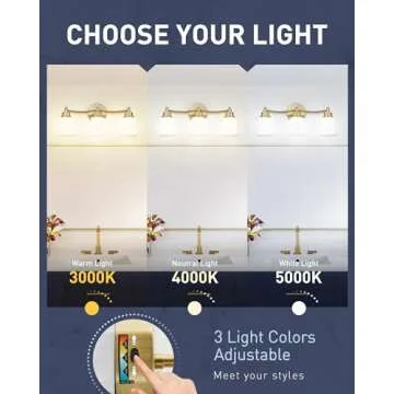 Kudos 21" Gold Vanity Light - Modern LED Fixture