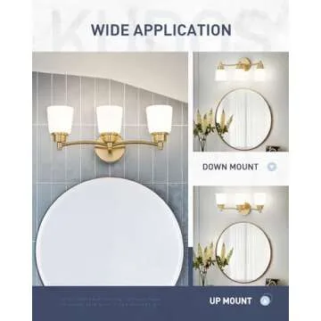 Kudos 21" Gold Vanity Light - Modern LED Fixture