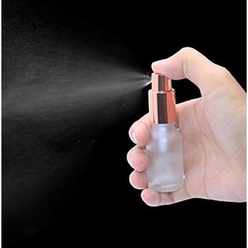 6 Packs Frosted Glass Spray Bottle Travel Spray Bottles Perfume Atomizer Fine Mist Spray Bottles DIY...