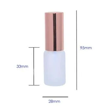 6 Packs Frosted Glass Spray Bottle Travel Spray Bottles Perfume Atomizer Fine Mist Spray Bottles DIY Empty Bottle For Essential Oils,Perfume,Cosmetic Liquids Funnel&dropper Labels Included, 15ml/0.5oz