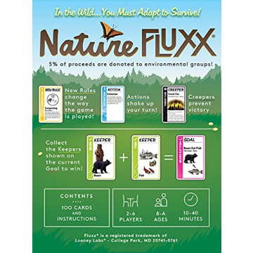 Looney Labs Nature Fluxx Game - Fun for Family & Friends