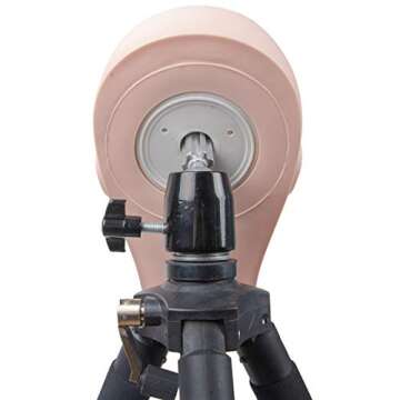 BHD BEAUTY Eyelash Practice Training Head for Makeup Cosmetology Beige Flat Soft PVC Material Head with Mount Hole