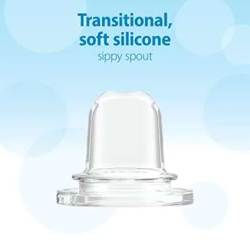 Dr. Brown's Anti-Colic Options+ Narrow Sippy Bottle Starter Kit, 8oz/250mL, with Level 3 Medium-Fast Flow Nipple and Soft 100% Silicone Sippy Spout, Green, BPA Free, 6m+