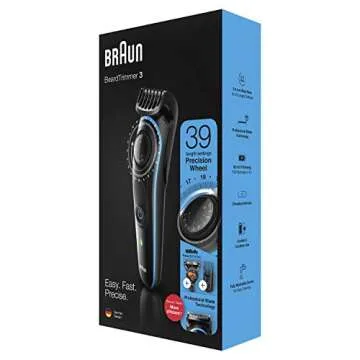 Braun Beard Trimmer BT3240 39 Length Settings with Razor
