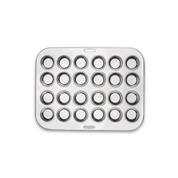 Fox Run 24-Cup Stainless Steel Mini Muffin Pan