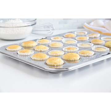 Fox Run 24-Cup Stainless Steel Mini Muffin Pan